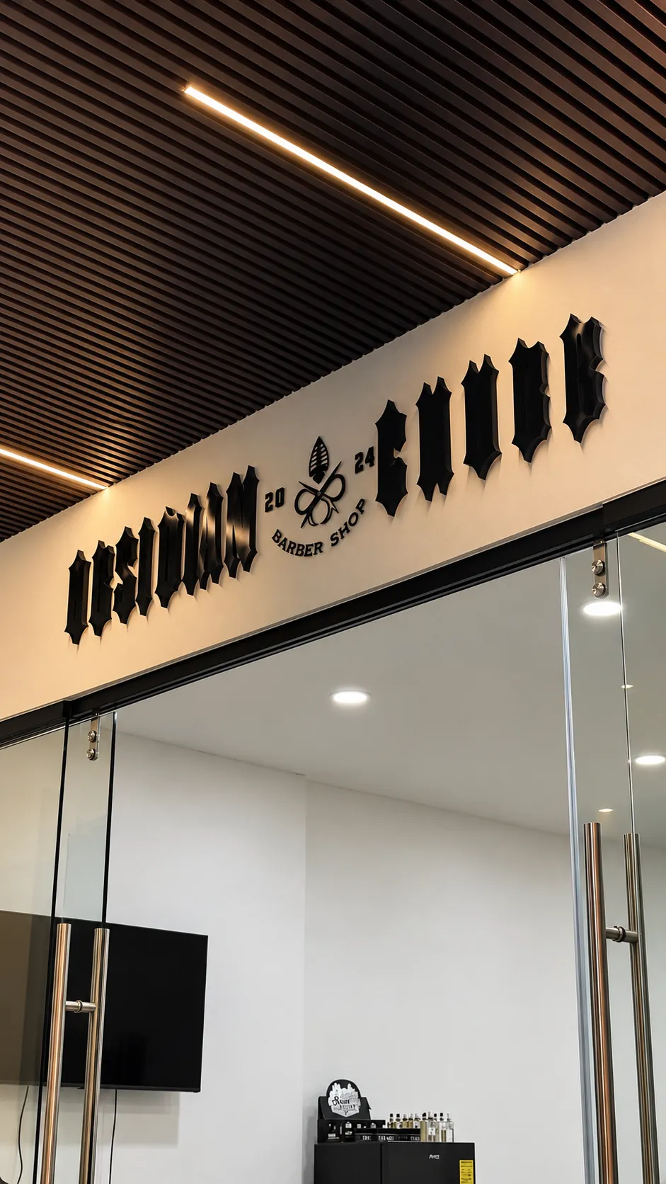 Fachada de Obsidian Barber Shop